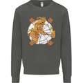 A Viking With a Hammer Thor Tribal Valhalla Kids Sweatshirt Jumper Storm Grey