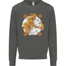 A Viking With a Hammer Thor Tribal Valhalla Kids Sweatshirt Jumper Storm Grey