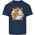 A Viking With a Hammer Thor Tribal Valhalla Kids T-Shirt Childrens Navy Blue