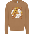A Viking With a Hammer Thor Tribal Valhalla Mens Sweatshirt Jumper Caramel Latte