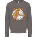 A Viking With a Hammer Thor Tribal Valhalla Mens Sweatshirt Jumper Charcoal