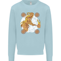 A Viking With a Hammer Thor Tribal Valhalla Mens Sweatshirt Jumper Light Blue