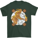 A Viking With a Hammer Thor Tribal Valhalla Mens T-Shirt Cotton Gildan Forest Green