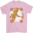 A Viking With a Hammer Thor Tribal Valhalla Mens T-Shirt Cotton Gildan Light Pink