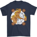 A Viking With a Hammer Thor Tribal Valhalla Mens T-Shirt Cotton Gildan Navy Blue