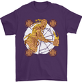 A Viking With a Hammer Thor Tribal Valhalla Mens T-Shirt Cotton Gildan Purple
