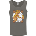 A Viking With a Hammer Thor Tribal Valhalla Mens Vest Tank Top Charcoal