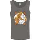 A Viking With a Hammer Thor Tribal Valhalla Mens Vest Tank Top Charcoal