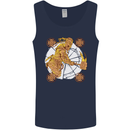 A Viking With a Hammer Thor Tribal Valhalla Mens Vest Tank Top Navy Blue
