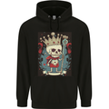 A Vintage Style Skeleton Retro King Skull Childrens Kids Hoodie Black