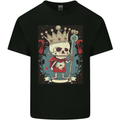 A Vintage Style Skeleton Retro King Skull Kids T-Shirt Childrens Black