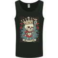 A Vintage Style Skeleton Retro King Skull Mens Vest Tank Top Black