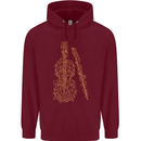 A Violin Cello Childrens Kids Hoodie Maroon