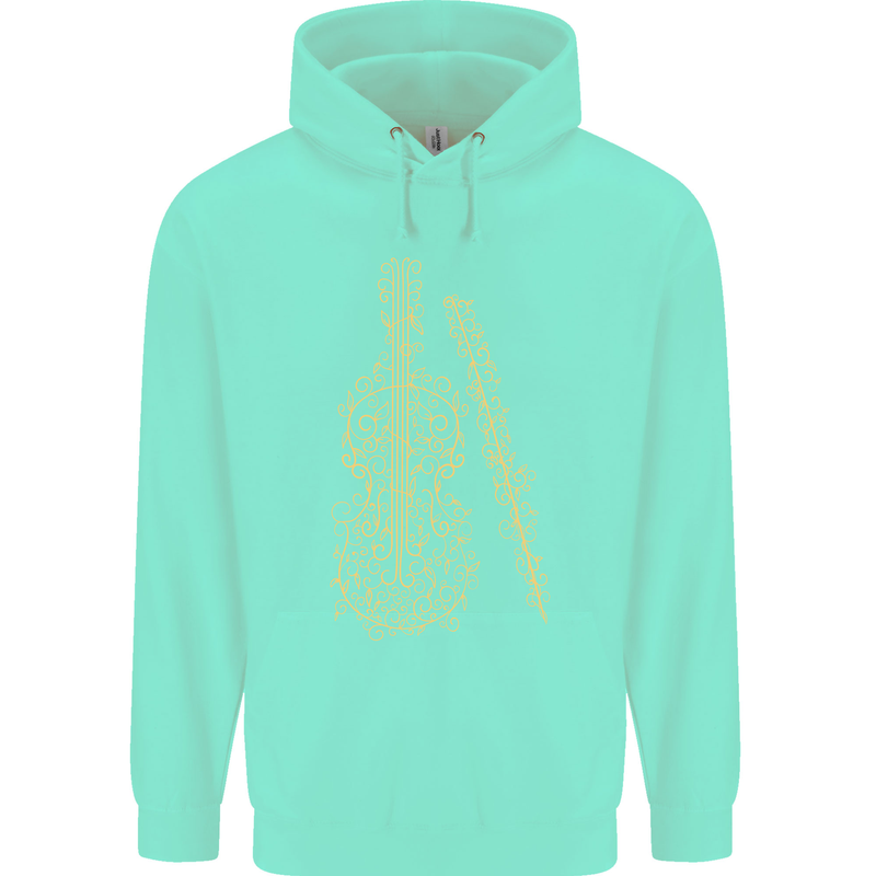 A Violin Cello Childrens Kids Hoodie Peppermint