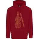 A Violin Cello Childrens Kids Hoodie Red