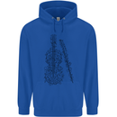 A Violin Cello Childrens Kids Hoodie Royal Blue