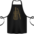 A Violin Cello Cotton Apron 100% Organic Black