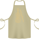 A Violin Cello Cotton Apron 100% Organic Khaki