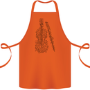 A Violin Cello Cotton Apron 100% Organic Orange