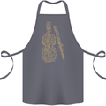A Violin Cello Cotton Apron 100% Organic Steel