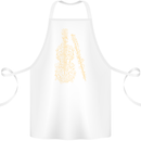 A Violin Cello Cotton Apron 100% Organic White