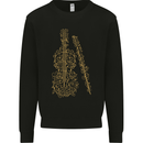 A Violin Cello Kids Sweatshirt Jumper Black