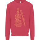 A Violin Cello Kids Sweatshirt Jumper Heliconia