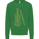 A Violin Cello Kids Sweatshirt Jumper Irish Green