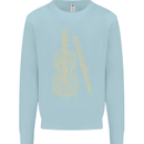 A Violin Cello Kids Sweatshirt Jumper Light Blue