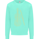 A Violin Cello Kids Sweatshirt Jumper Peppermint