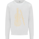 A Violin Cello Kids Sweatshirt Jumper White