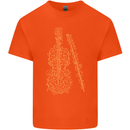A Violin Cello Kids T-Shirt Childrens Orange