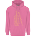 A Violin Cello Mens 80% Cotton Hoodie Azelea