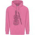 A Violin Cello Mens 80% Cotton Hoodie Azelea