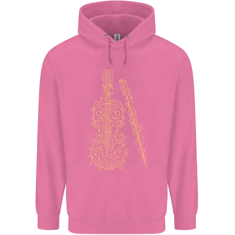 A Violin Cello Mens 80% Cotton Hoodie Azelea