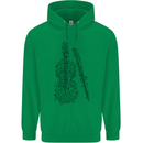 A Violin Cello Mens 80% Cotton Hoodie Irish Green