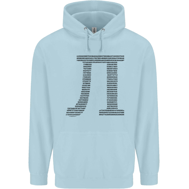 A Violin Cello Mens 80% Cotton Hoodie Light Blue