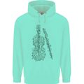A Violin Cello Mens 80% Cotton Hoodie Peppermint