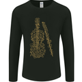 A Violin Cello Mens Long Sleeve T-Shirt Black