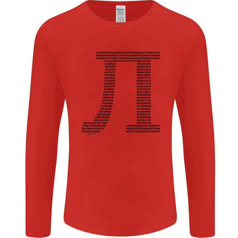 A Violin Cello Mens Long Sleeve T-Shirt Red