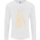 A Violin Cello Mens Long Sleeve T-Shirt White