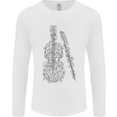 A Violin Cello Mens Long Sleeve T-Shirt White