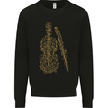 A Violin Cello Mens Sweatshirt Jumper Black