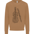 A Violin Cello Mens Sweatshirt Jumper Caramel Latte