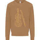 A Violin Cello Mens Sweatshirt Jumper Caramel Latte