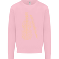 A Violin Cello Mens Sweatshirt Jumper Light Pink
