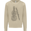 A Violin Cello Mens Sweatshirt Jumper Sand