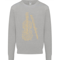 A Violin Cello Mens Sweatshirt Jumper Sports Grey