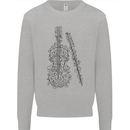 A Violin Cello Mens Sweatshirt Jumper Sports Grey