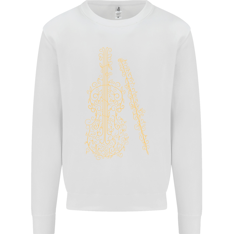A Violin Cello Mens Sweatshirt Jumper White